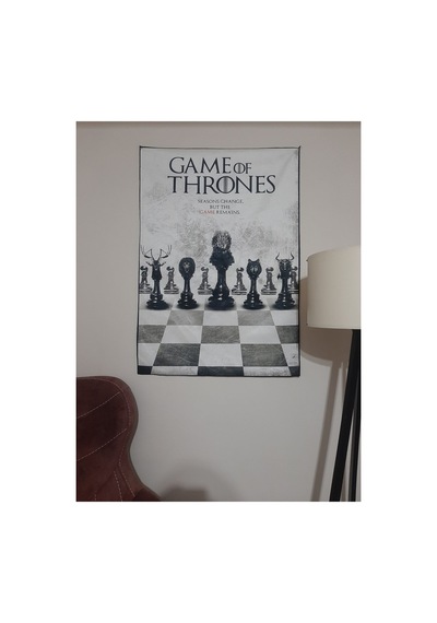 Game Of Thorones Satranç Design Desenli Tasarım Duvar Halısı