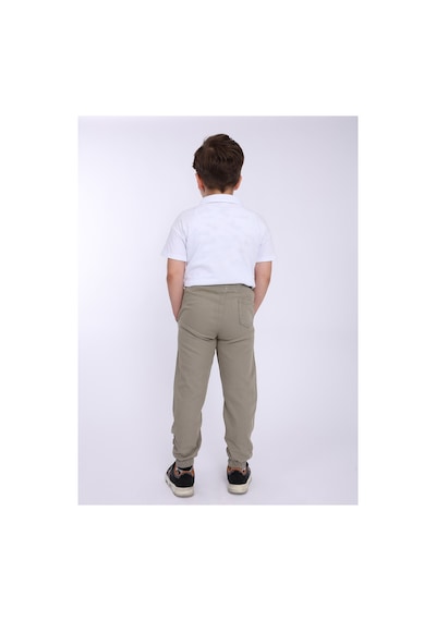 Blayn Jeans Çocuk Beli Lastikli Kışlık Erkek Ve Kız Unisex Pantolon Çağla Yeşili