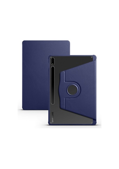 Galaxy Tab S8 Plus Sm-x800 Kılıf Zore Termik Kalem Bölmeli Dönebilen Standlı Kılıf Kapaklı Kılıf