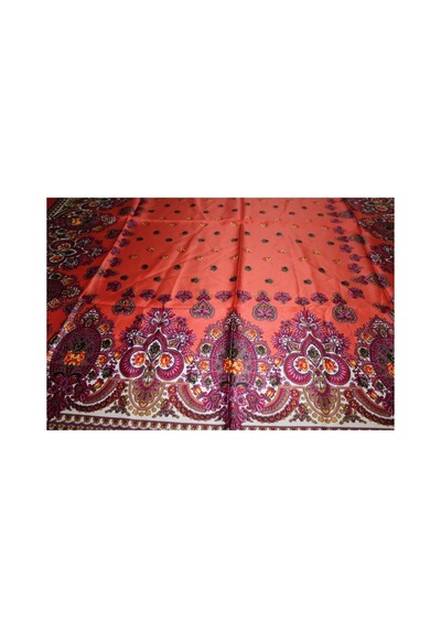 Tikitonki Nar Çiçeği Renkli Kare Kesim Eşarp - 90x90 Canlı Ve Şık Aksesuar Nar Çiçeği Nar Çiçeği