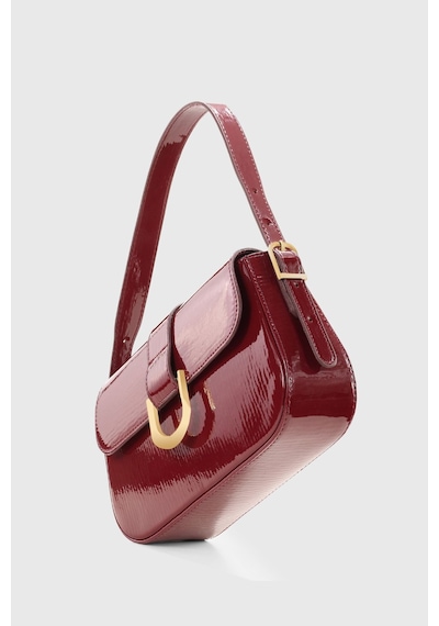 Housebags Rugan Cherry Ayarlanabilir Askılı Mıknatıs Ve Fermuar Kapamalı El-omuz Çantası 263 Bordo