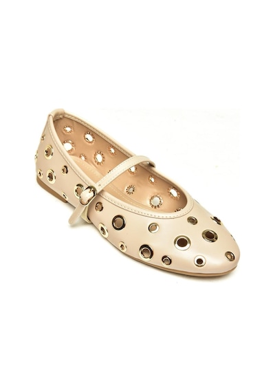 Fox Shoes U820084509 Bej Kadın Babet Bej-suni Deri Bej