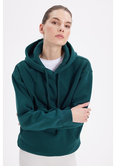 Tudors Kadın Oversize Geniş Kesim Pamuklu Yumuşak Dokulu İçi Polarlı Basic Yeşil Kapüşonlu Sweatshirt-42093 Yeşil2 Tudors Kadın Oversize Geniş Kesim Pamuklu Yumuşak Dokulu İçi Polarlı Basic Yeşil Kapüşonlu Sweatshirt-42093 Yeşil2