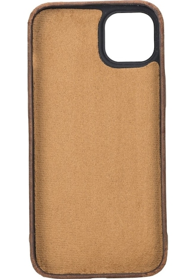Apple Uyumlu iPhone 15 Plus Deri Arka Kapak Rock G2