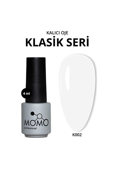 Momo Professional Kalıcı Oje K002 Kireç Beyazı 4 Ml