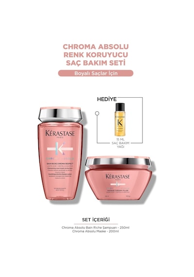 Chroma Absolu Renk Koruyucu Saç Bakım Seti - Şampuan & Maske