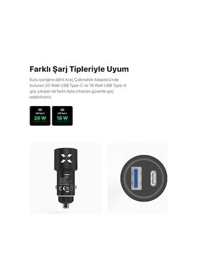 Xenon Smart Araç İçi Telefon Tutucu Qi2 Uyumlu Kablosuz Şarj Standı X6401