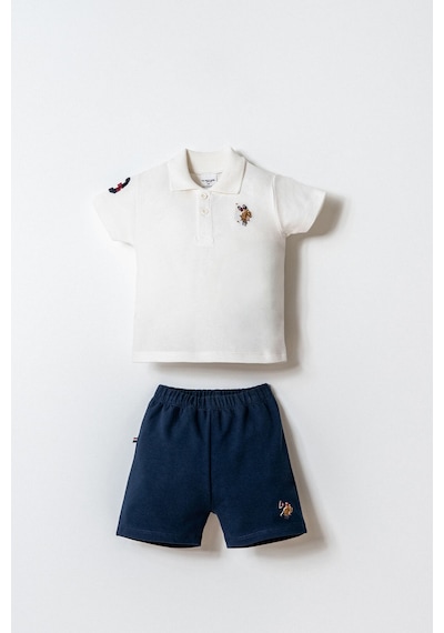 U.s. Polo Assn. Erkek Bebek Beyaz Şort Takım 5274-49975 Beyaz