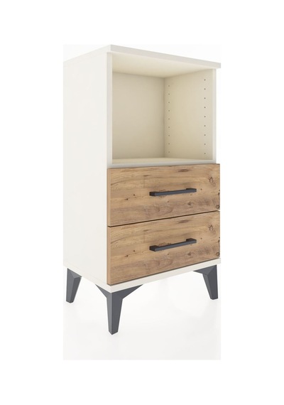 Arges Komodin Tek Raflı 2 Çekmeceli 44x30x80 Aytaşı-çam Aytaşı