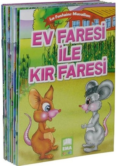 La Fontaine Masalları Küçük Boy 10 Kitap Takım - Jean de la Fontaine - Ema Çocuk