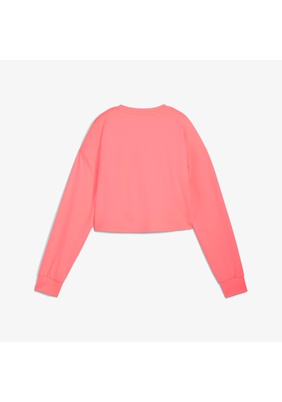 Puma Cloudspun Crossover Crew Kadın Somon Rengi Sweatshirt525879 Pembe