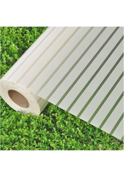 Çizilmez Buzlu Kumlama Dekoratif Çizgili Cam Folyo152 Cm X 5 M