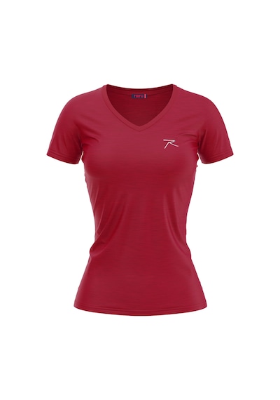 Raru Kadın %100 Pamuk T-Shirt Mulıer Bordo Melanj Bordo