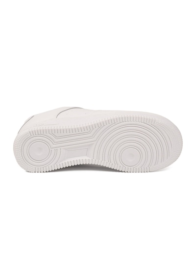 Cool Beyaz Bağcıklı Kalın Tabanlı Unisex Yürüyüş Ve Spor Ayakkabı Sneaker Pekin Kısa