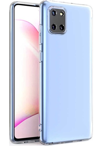 Galaxy A81 (Note 10 Lite) Kılıf Kamera Korumalı Süper Silikon Renksiz