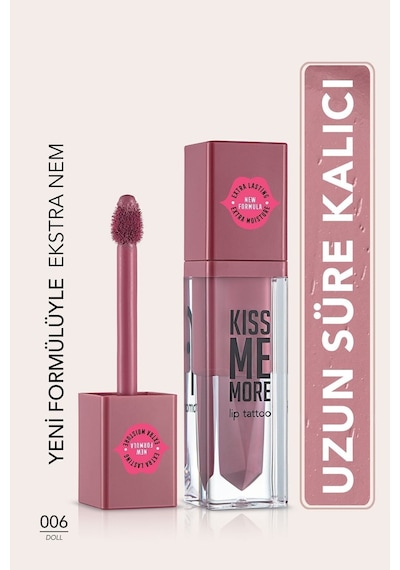 Flormar Uzun Süre Kalıcı Mat Ruj - Kiss Me More-006 Doll-8682536040679
