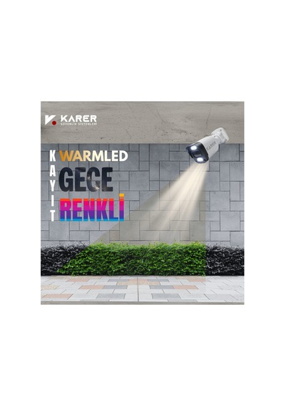 1 Kameralı Güvenlik Kamera Seti 2mp 1080p Full Hd Ahd 320gb Hdd, Renkli Gece Görüşü, Yüz Ve Araç A