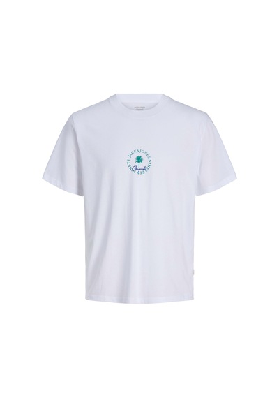 Jack & Jones Jorhyeres Mınımal Tee Ss Crew Neck Beyaz