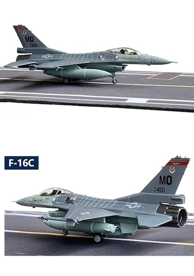F-16c Fighting Falcon Jet Savaş Uçağı Metal Model Uçak 1/100 Ölçek 15cm