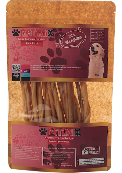 Petimix Burgu Çiğneme Kemikleri 100 G