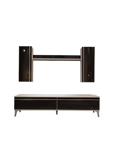 Decoraktiv Eko 7 Mdf Std Silver Tv Ünitesi Tv Sehpası Beyaz - Siyah