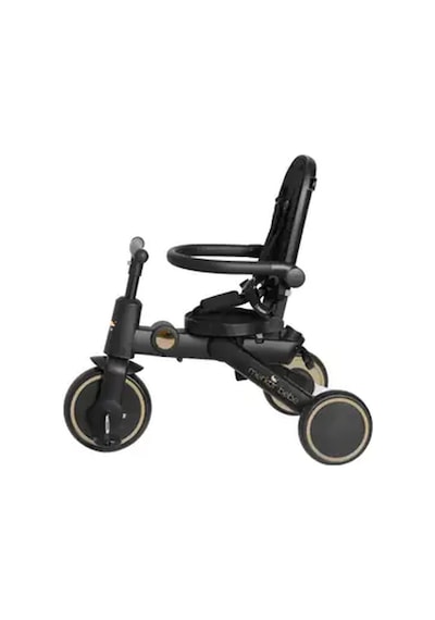 Merkür Bebe 9in1 Hawk Çift Yönlü Katlanabilir Yatabilir Ayak Destekli Üç Tekerlekli Bebek Ve Çocuk Bisikleti Seti Premium Gold Siyah - Sarı