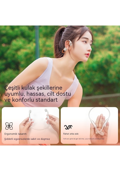 Kemik İletimli Bluetooth Kulaklık V5.4 Ipx8 Waterproof
