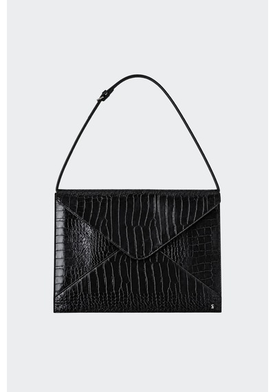 Suud Collection Siyah Loe Croco Çanta