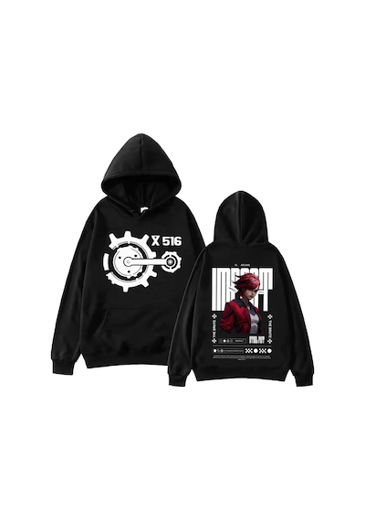 Startmore Gri Arcane-vi Harajuku Hip Hop Siyah