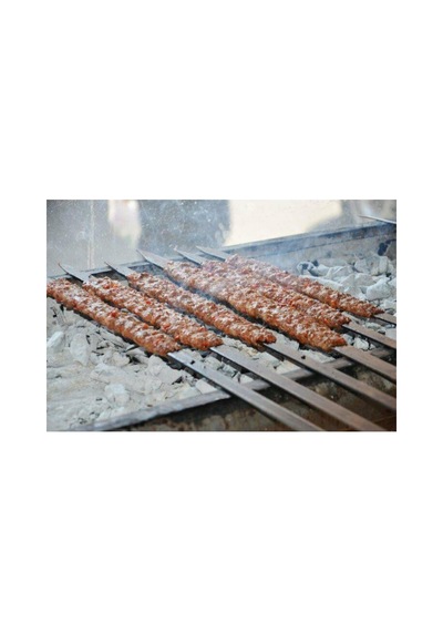 Adana Kebap Şiş Silme Demir 70cm Uzunluk 3mm Kalınlık 10 Adet