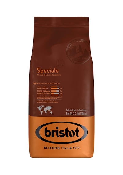 Bristot Speciale Orta Kavrulmuş Premium İtalyan Espresso Çekirdek Kahve 1 KG