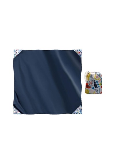 Çantalı Ağırlık Cepli Piknik Örtüsü 150x150 Cm Su Geçirmez