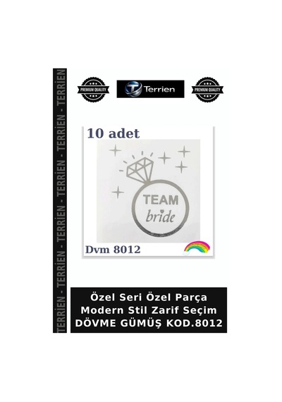 Özel Seri Özel Parça Modern Stil Zarif Seçim Dövme Gümüş Kod.8012