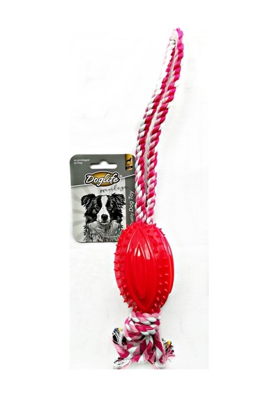 Doglife Diş İpli Tırtıklı Kauçuk Top Köpek Oyuncağı 40 CM