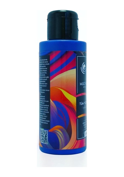 Multi-surface Hibrit Akrilik Boya, 120ml, Su Bazlı, Ahşap Cam Seramik Metal Kumaş Plastik İçin Lacivert