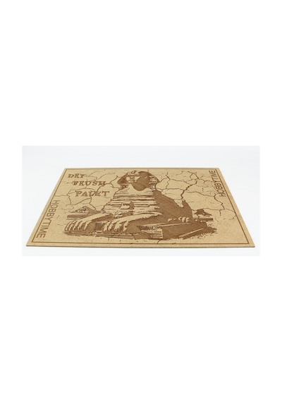 Sefenks Motifli Drybrush Paleti, Mdf Üzeri Lazer Kazıma, 21x30 Cm.