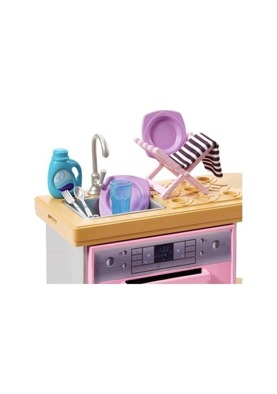 Barbie'nin Ev Dekorasyonu Mutfak HJV32 HJV34