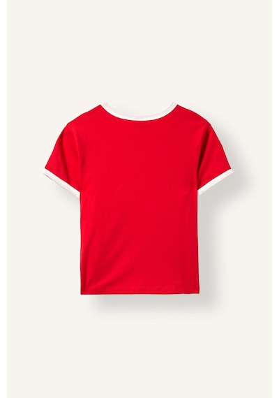 Defacto Slim Fit Bisiklet Yaka Kontrast Şeritli Sporcu Kısa Kollu Tişört H9760ax26hsrd172 Kırmızı-rd172 Defacto Slim Fit Bisiklet Yaka Kontrast Şeritli Sporcu Kısa Kollu Tişört H9760ax26hsrd172 Kırmızı-rd172