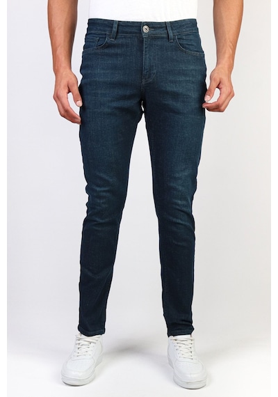 Erkek Slim Fit Dark Green Taşlamalı Jean Pantolon Hlthe1949 (492005704)