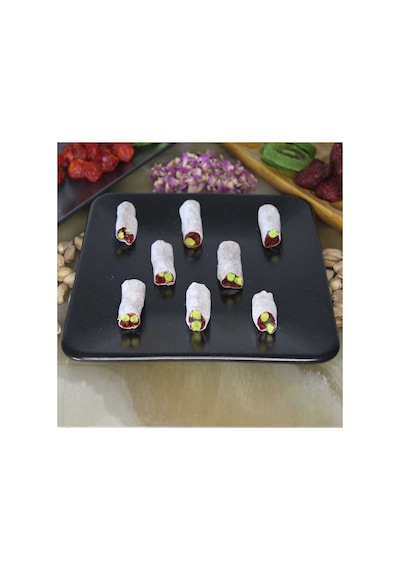Güllü Duble Antep Fıstıklı Sarma Lokum %100 Pancar Şekeri 250 Gr - 880015781