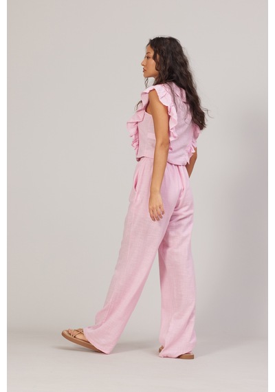 Avrile Bağcıklı Pantolon Pembe