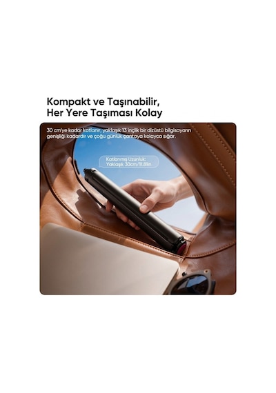 Ulanzi Tt91 Otomatik Açılır 1/4 İnç Bağlantılı Uzatma Çubuğu - T192 Siyah