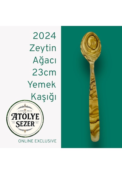 Ceren Wooden Olive Touch Doğal Ahşap Kaşık 23 Cm Ahşap