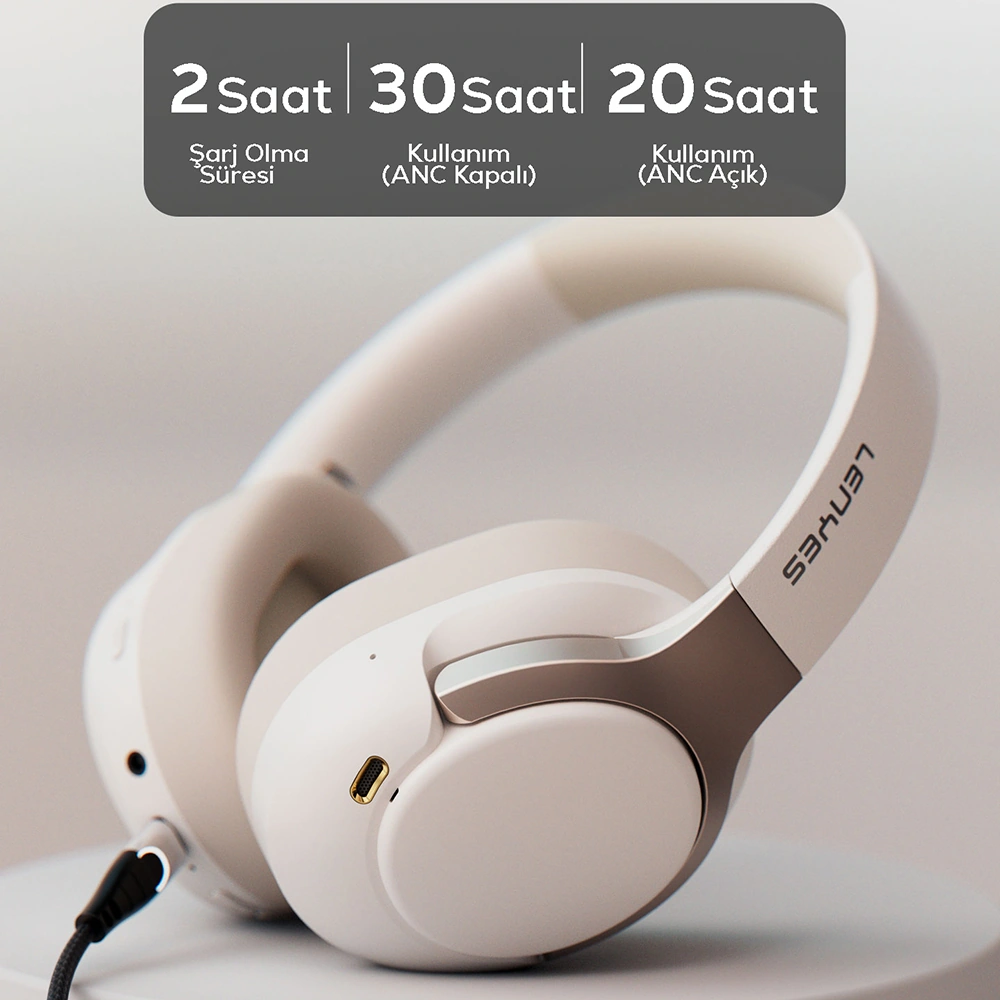 Lenyes LH29 V5.4 Anc Özellikli Tws Kulak Üstü Bluetooth  Kulaklık