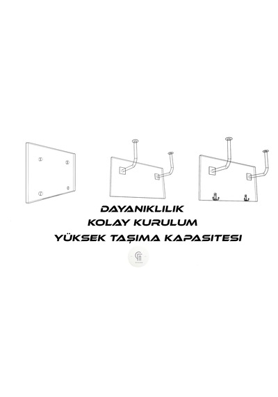 Motorsiklet Kask Askısı - Tekli Kask Askılığı - Duvara Monte Kask Askısı- Thecavehome