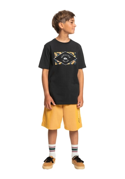 Quiksilver Circled Line Erkek Çocuk Tişört Siyah