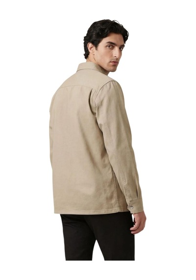 Calvin Klein Lv04re103g Ls Utility Relaxed Erkek Gömlek Krem