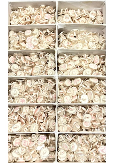 Bebek Düğmesi / Figürlü Model / 10 Adet /pembe/ - Kundak