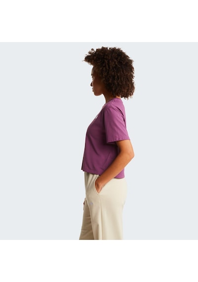 The North Face W Evolutıon Sımple Dome Crop Rlx Ss Tee Kadın Tişört Nf0a8fdhg4y1 Mor
