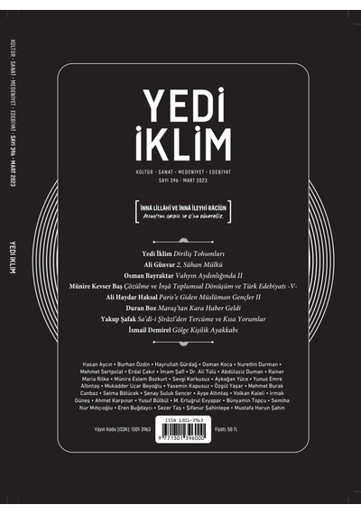 Yedi İklim 396.Sayı Mart 2023